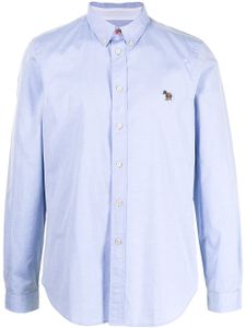 PS Paul Smith chemise à patch zèbre - Bleu