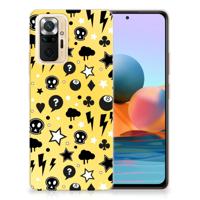 Silicone Back Case Xiaomi Redmi Note 10 Pro Punk Geel