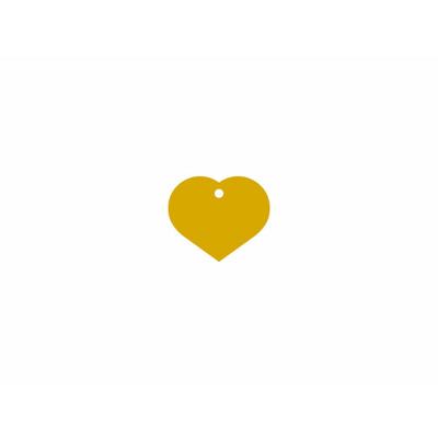Naamplaatje Imarc Heart Geel Gouden
