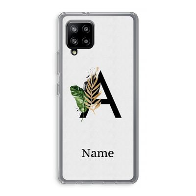 Charcoal Flora: Samsung Galaxy A42 5G Transparant Hoesje