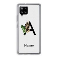 Charcoal Flora: Samsung Galaxy A42 5G Transparant Hoesje