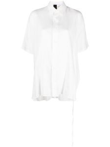 Yohji Yamamoto chemise à manches courtes - Blanc