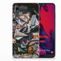 Huawei P20 Pro | Siliconen hoesje | met foto Badges