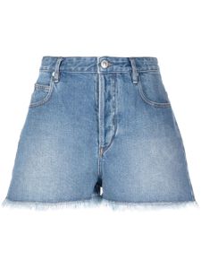 MARANT ÉTOILE short en jean à bords francs - Bleu