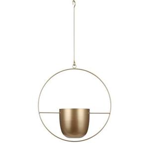 Mica Decorations Dexter Hangende Bloempot - L34 x B14 x H65 cm - Goud