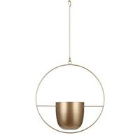 Mica Decorations Dexter Hangende Bloempot - L34 x B14 x H65 cm - Goud