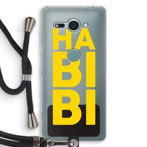 Habibi Majorelle : Sony Xperia XZ2 Compact Transparant Hoesje met koord