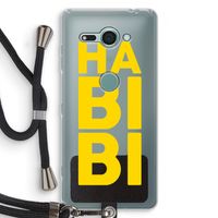 Habibi Majorelle : Sony Xperia XZ2 Compact Transparant Hoesje met koord