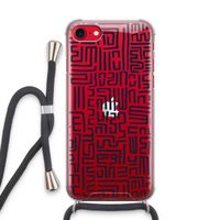 Moroccan Print: iPhone SE 2020 Transparant Hoesje met koord