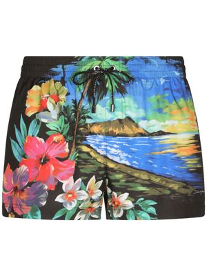 Dolce & Gabbana short de bain à imprimé hawaïen - Multicolore