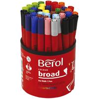 Berol stift, d 10 mm, lijndikte 1-1,7 mm, diverse kleuren, 42 stuk/ 1 doosje