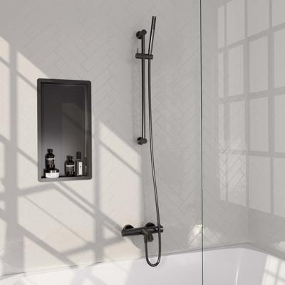 Opbouwset Bad- en Douchekraan Brauer Gunmetal Edition Thermostatisch Geborsteld Gunmetal (Alle Opties)