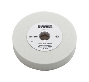 DeWalt Accessoires Slijpsteen, medium witte aluminiumoxide, 125x25x20mm - DT3385-QZ - DT3385-QZ