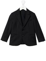 Emporio Armani Kids costume à simple boutonnage - Noir