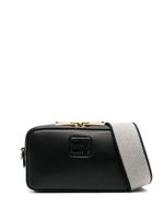 Miu Miu sac à bandoulière à logo embossé - Noir - thumbnail