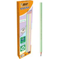 Bic grafietpotlood Evolution Pastel HB, doos van 12 stuks, assorti