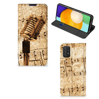 Samsung Galaxy A03s Stand Case Bladmuziek - thumbnail