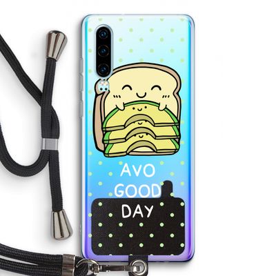 Avo Good Day: Huawei P30 Transparant Hoesje met koord