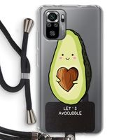 Avocuddle: Xiaomi Redmi Note 10S Transparant Hoesje met koord
