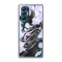 Pastel zwart: Oppo Find X3 Neo Transparant Hoesje