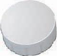 MAUL magneet Solid, 15 mm, trekkracht 150 gr, doos van 10 stuks, wit