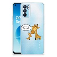 OPPO Reno 6 5G Telefoonhoesje met Naam Giraffe