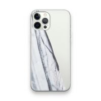 Gestreepte marmer: iPhone 12 Pro Transparant Hoesje