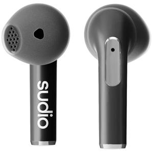 Sudio N2BLK hoofdtelefoon/headset True Wireless Stereo (TWS) In-ear Oproepen/muziek USB Type-C Bluetooth Zwart