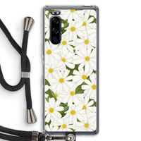 Summer Daisies: Sony Xperia 5 Transparant Hoesje met koord