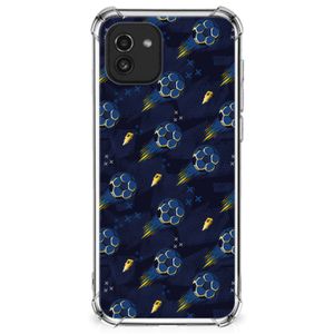 Doorzichtige Silicone Hoesje voor Samsung Galaxy A03 Voetbal