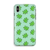 Groene blaadjes: iPhone XS Tough Case