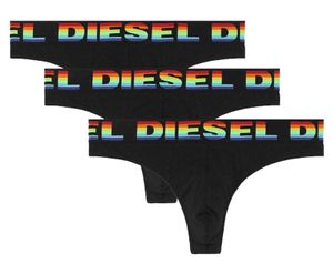 Diesel Herenstring Rainbow 3-pack zwart
