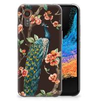 Samsung Galaxy Xcover 7 | TPU Hoesje | Pauw met Bloemen