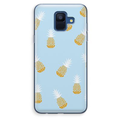 Ananasjes: Samsung Galaxy A6 (2018) Transparant Hoesje
