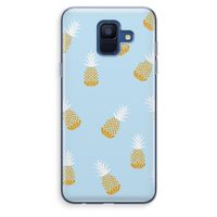 Ananasjes: Samsung Galaxy A6 (2018) Transparant Hoesje Ananasjes: Samsung Galaxy A6 (2018) Transparant Hoesje