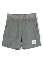 Thom Browne Kids short en velours côtelé - Gris