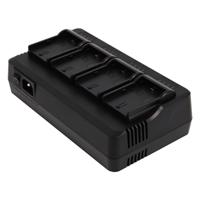 Professionele oplader voor 4 accu's Canon LP-E6, LP-E6N, LP-E6P