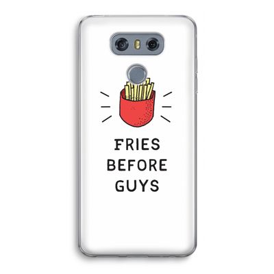 Fries before guys: LG G6 Transparant Hoesje