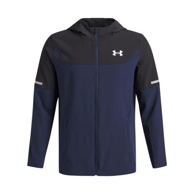 Under Armour Tech Utility Woven Jack Kids Donkerblauw Zwart Zilver