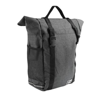 Enkele fietstas - donkergrijs - 15L - 34 X 36 X 15 cm - polyester - eenvoudig te bevestigen