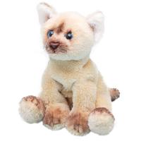 Pluche kat knuffel - Himalayan - 12 cm - poes - katten knuffeldieren