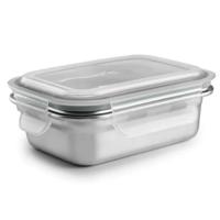 Lunchbox Ibili 669304 Zilverkleurig Roestvrij staal Rechthoekig 400 ml