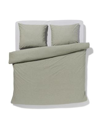 HEMA Dekbedovertrek 200x200/220cm chambray groen (groen)