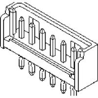 Molex 532900480 Male header, inbouw (standaard) Totaal aantal polen: 4 Rastermaat: 2 mm Inhoud: 1 stuk(s) Tray