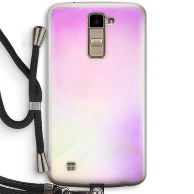 Flow mist pastel: LG K10 (2016) Transparant Hoesje met koord