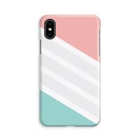 Strepen pastel: iPhone Xs Volledig Geprint Hoesje