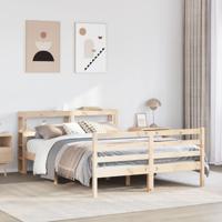 Bedframe zonder matras massief grenenhout 120x200 cm