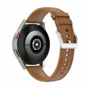 Luxe leren bandje - Lichtbruin - Xiaomi Mi Watch / Xiaomi Watch S1 / S1 Pro / S1 Active / Watch S2