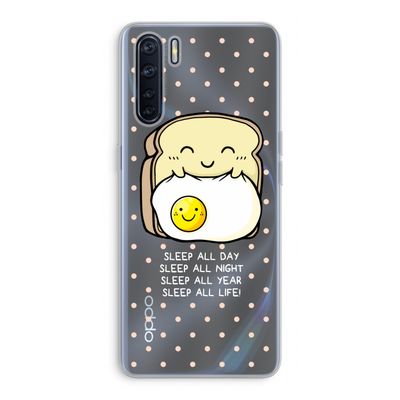 Sleep All Day: Oppo A91 Transparant Hoesje