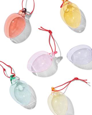 HEMA Hangers Glas Ei - 6 Stuks